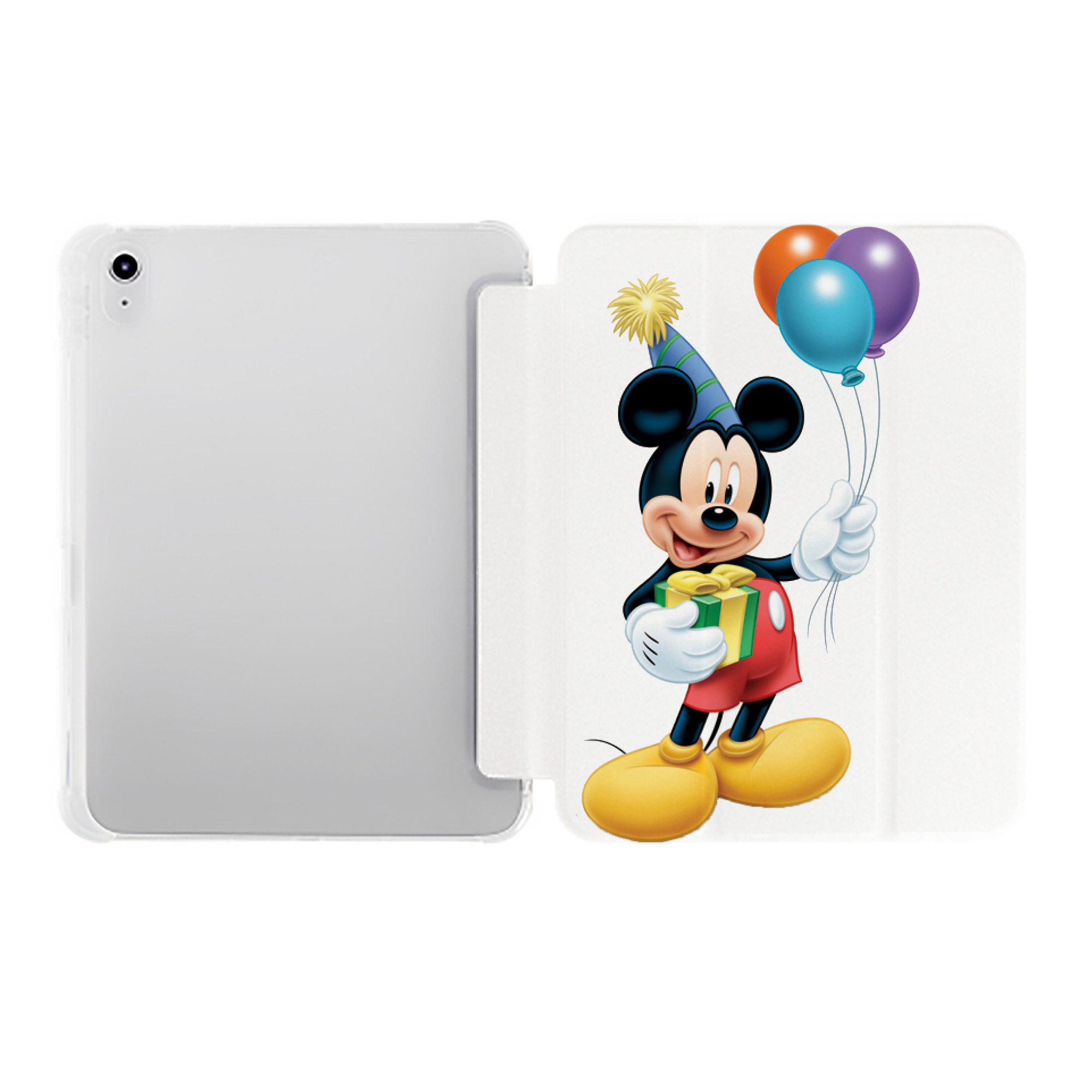 （画像用） ミッキーマウス Mickey Mouse IPad ケース ペン収納付き 三つ折りスタンド PUレザー×シリコン 対応機種9.5/10.5/10.9インチ